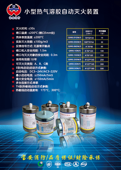 小型气溶胶灭火装置